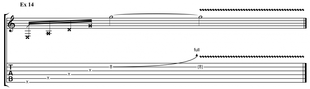 blues scale example