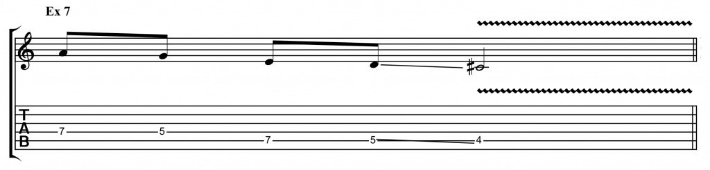 blues scale example